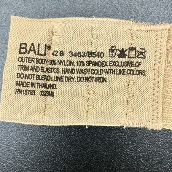 Bali Comfort Seamless Cool Comfort Bra 42B Soft Lightly Padded Smoothing - Picture 6 of 10